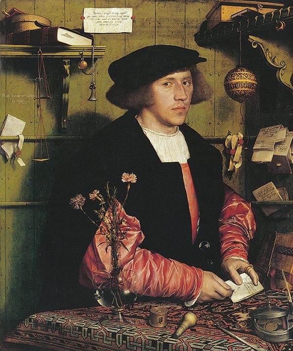 Portrait of Georg Gisze. Holbein.