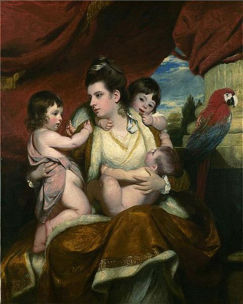 Portrait of Lady Cockburn and her Children. Reynolds.