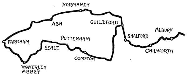 Map—FARNHAM to ALBURY