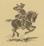 Bugler on galloping horse
