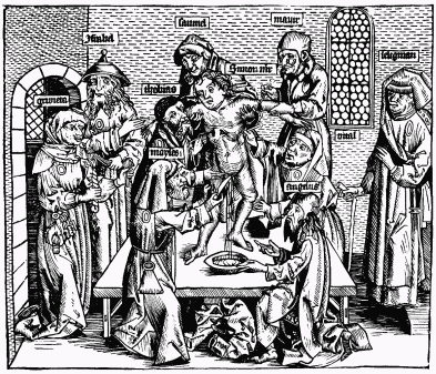FIG. 12.—Jews Sacrificing a Christian Child. From
Schedel's 