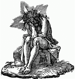 FIG. 41.—Christ Suffering. Vignette to Dürer's 