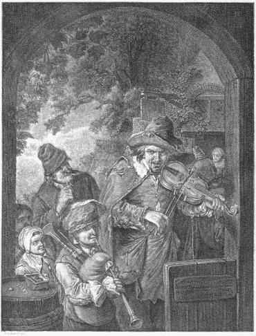FIG. 83.—The Travelling Musicians. Engraved by R. A.
Muller.
