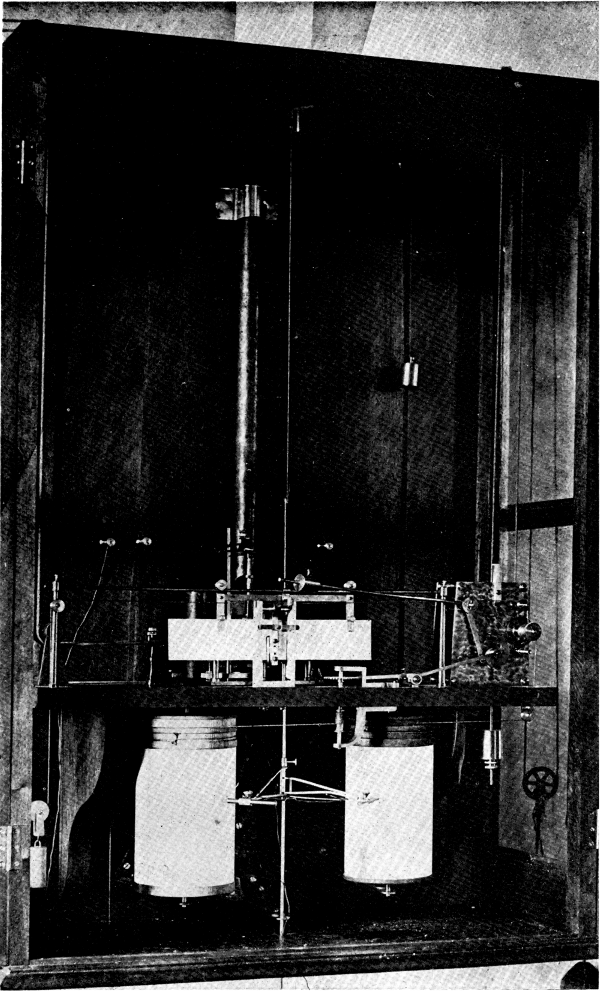 Figure 12.—Hough's electromechanical registering
barometer, about 1871.