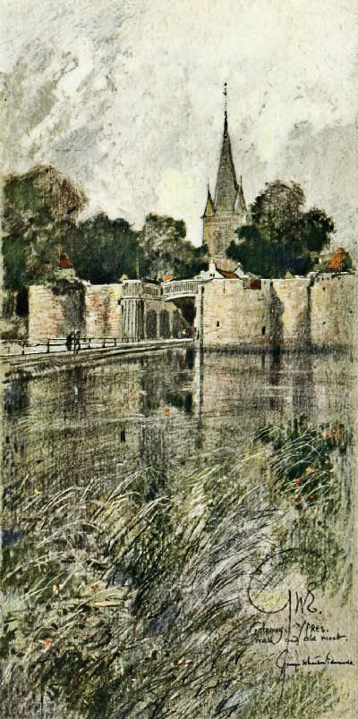 Gateway, Wall, and Old Moat: Ypres
