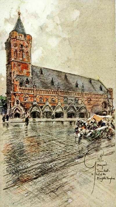 The Town Hall—Hall of the Knights Templars: Nieuport
