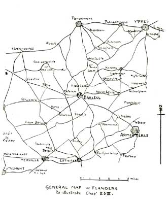 GENERAL MAP OF FLANDERS to illustrate Chap' II & III.