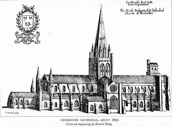 CHICHESTER CATHEDRAL, ABOUT 1650.