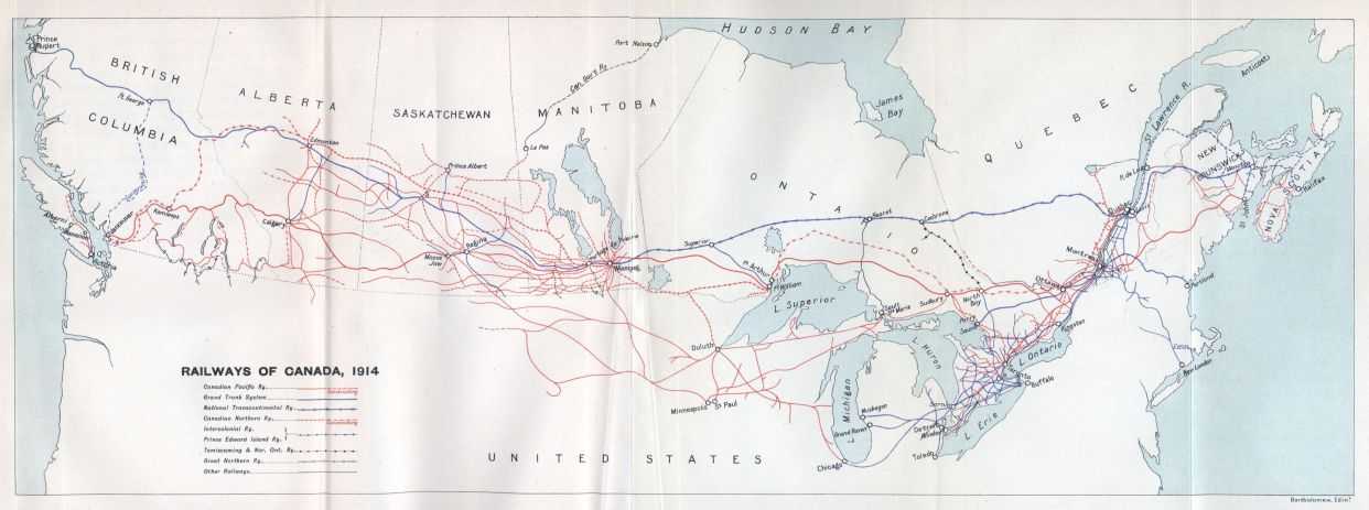 Railways of Canada, 1914