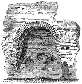 Portion of the Fragment of a Roman Building at Leicester.