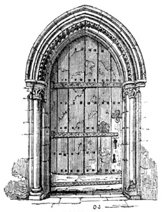 Doorway, Paulscray Church, Kent.