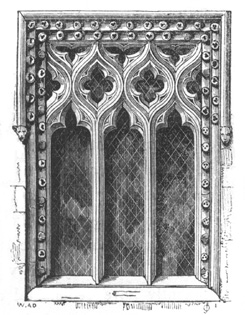 Square-headed Decorated Window, Ashby Folville,
Leicestershire.