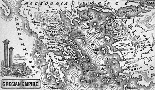 Map of the Grecian Empire.
