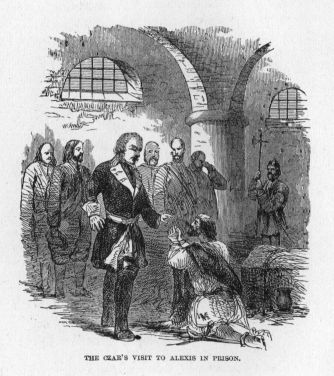 The Czar's visit to Alexis in prison.