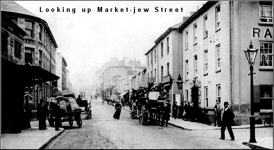 Looking up Market-jew Street