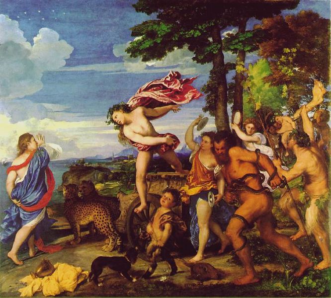 Bacchus and Ariadne. Titian.