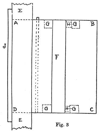 A template for making the box described below.