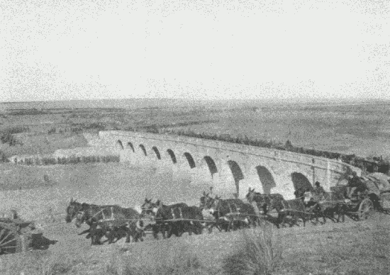 The Baggage of General Buller's Army Crossing Beginderlyn Bridge