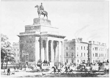Image unavailable: THE WELLINGTON ARCH AND HYDE PARK CORNER, 1851.