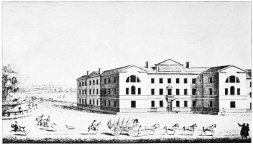 Image unavailable: ST. GEORGE'S HOSPITAL, AND THE ROAD TO PIMLICO, 1780.