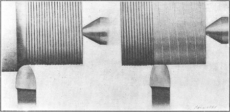 Roughing Cut — Light Finishing Cut and Coarse Feed