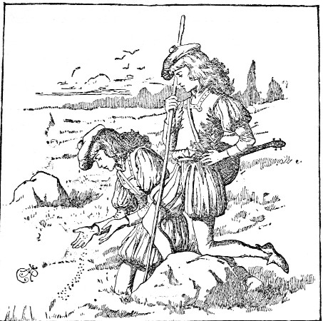 So they chose a sunny spot on a lonely moor, where the
earth was rich, and a brook kept it moist, and there they planted the
seeds and tended them carefully.—Page 257.