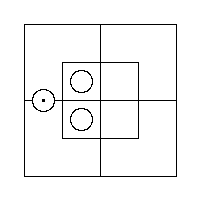 Diagram representing all y are m prime