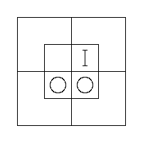 Diagram representing all m are x and y prime m exists