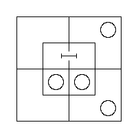 Diagram representing all m are x and y prime m prime does not exist