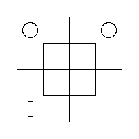 Diagram representing all m prime are x prime and y m prime exists