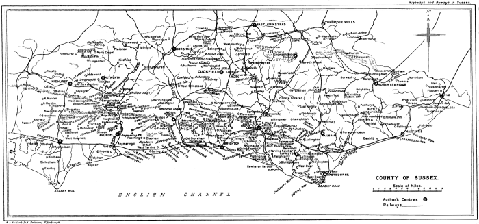 map of sussex