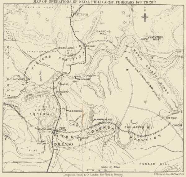 Map of the Operations of the Natal Field Army
February 14th to 28th.