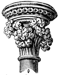 Capital in the Nine Altars Chapel.