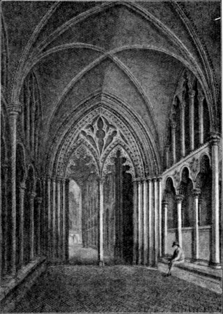 THE INTERIOR OF THE GALILEE BEFORE RESTORATION