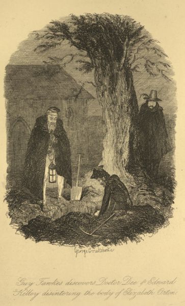 Guy Fawkes discovers Doctor Dee & Edward Kelley
disintering the body of Elizabeth Orton