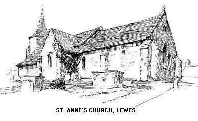 ST. ANNE'S CHURCH, LEWES.