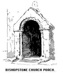 BISHOPSTONE CHURCH PORCH.