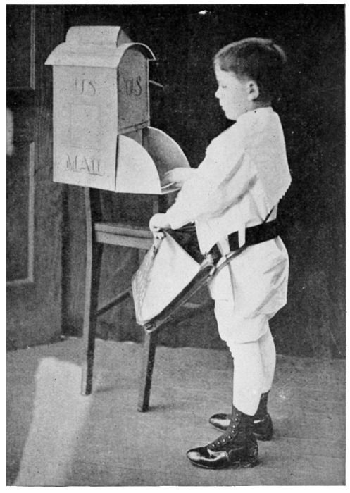 The Home-made Mail-box Strapped to a Chair Back.