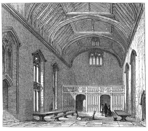 INTERIOR OF THE HALL AT PENSHURST, KENT