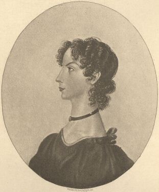 Anne Brontë from a drawing by Charlotte Brontë in the
possession of the Rev. A. B. Nicholls