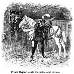 Prince Saphir Steals the Horse and Harness