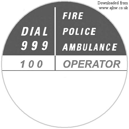 Your Reproduction GPO Dial Labels