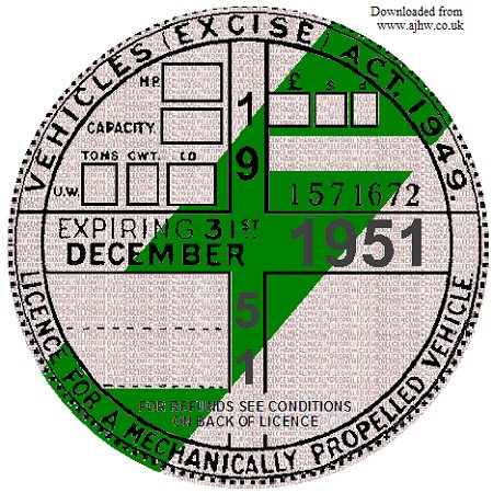 Your Reproduction Tax Disc