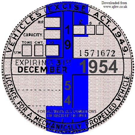 Your Reproduction Tax Disc